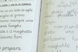 scrittura corsiva