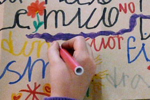 scrittura corsiva
